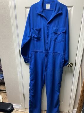 Vintage USA Nomex Workrite Flame & Acid Resistant Jumpsuit Coveralls Sz 46L